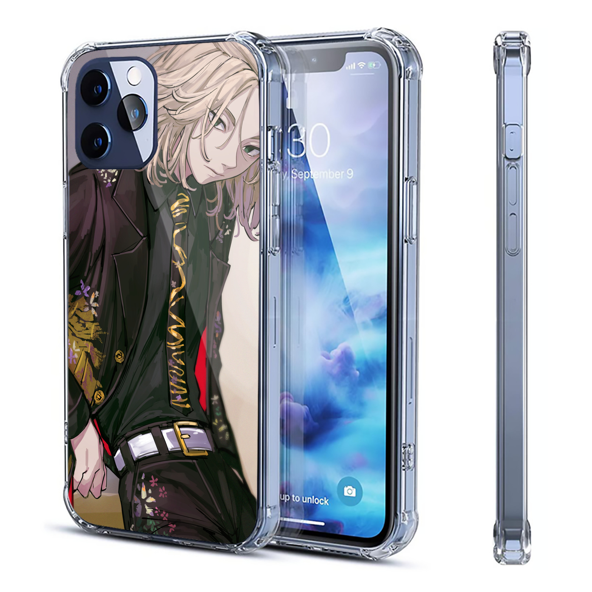 （画像用） 東京リベンジャーズ Tokyo Revengers 【iPhone 12シリーズ対応】透明スマホケース（クリアソフトケース）